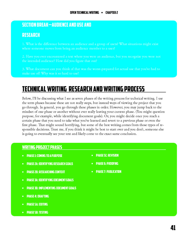 Open Technical Writing - New Page